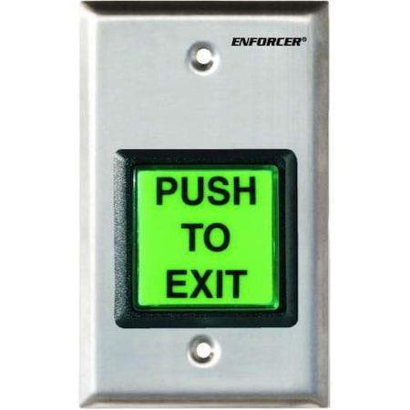 Seco-Larm Illuminated green 2 square momentary pushbutton. NO/NC Contact, rated 3A at 24VDC. Built-in SLM-SD-7202GC-PTQ